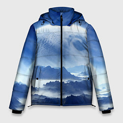 Куртка зимняя мужская Mountains - fantasy planet, цвет: 3D-красный