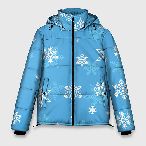 Мужская зимняя куртка Голубой снегопад / 3D-Светло-серый – фото 1