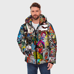 Куртка зимняя мужская Art Trash, цвет: 3D-красный — фото 2