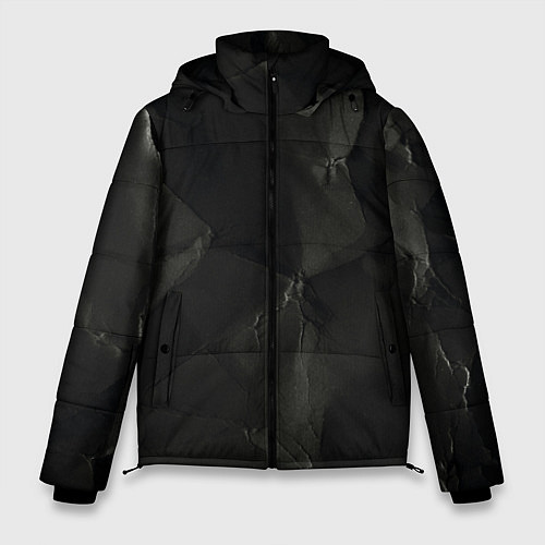 Мужская зимняя куртка Эффект мятой бумаги / 3D-Светло-серый – фото 1