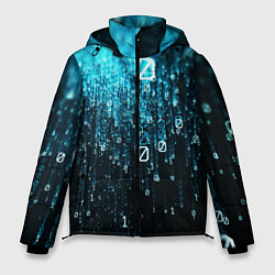 Куртка зимняя мужская Двоичный код, цвет: 3D-черный