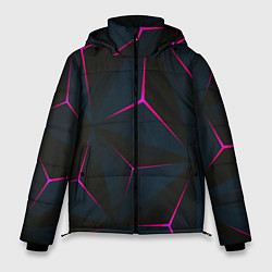 Куртка зимняя мужская Доспехи абстрактная броня, цвет: 3D-светло-серый