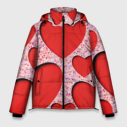 Куртка зимняя мужская Для любимых, цвет: 3D-красный