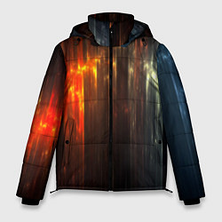 Куртка зимняя мужская Космос сияние, цвет: 3D-черный