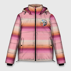 Куртка зимняя мужская Энид Синклер с Уэнсдей Аддамс - текстура свитера, цвет: 3D-черный