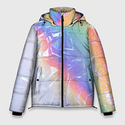 Куртка зимняя мужская Голография и пленка - текстура, цвет: 3D-черный
