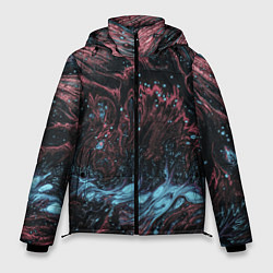 Куртка зимняя мужская Разводы от краски, цвет: 3D-черный