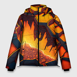 Куртка зимняя мужская Красная лава, цвет: 3D-светло-серый