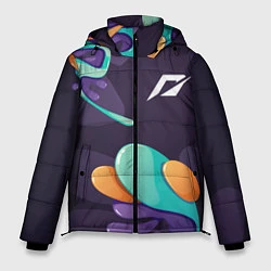 Куртка зимняя мужская Need for Speed graffity splash, цвет: 3D-черный