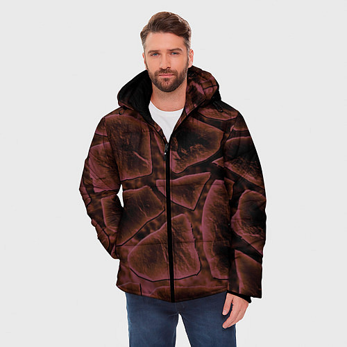 Мужская зимняя куртка Камнепад / 3D-Красный – фото 3