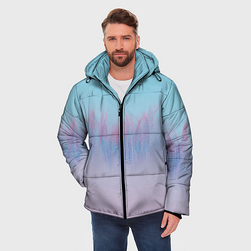 Мужская зимняя куртка Пурпурный огонь / 3D-Красный – фото 3