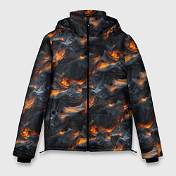 Мужская зимняя куртка Огненные волны - pattern