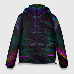 Куртка зимняя мужская Скелетный фрактал, цвет: 3D-черный