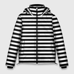 Куртка зимняя мужская Тельняшка черная Подводного флота ВМФ, цвет: 3D-светло-серый