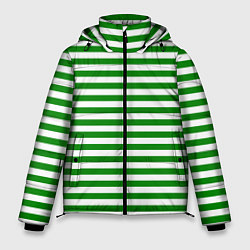 Куртка зимняя мужская Тельняшка зеленая Пограничных войск, цвет: 3D-черный