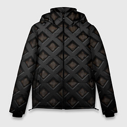 Куртка зимняя мужская Геометрический узор, цвет: 3D-черный