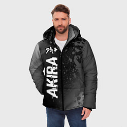 Куртка зимняя мужская Akira glitch на темном фоне: по-вертикали, цвет: 3D-черный — фото 2