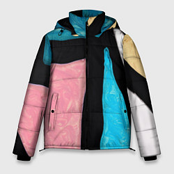 Куртка зимняя мужская Переливы красок, цвет: 3D-черный