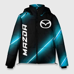 Куртка зимняя мужская Mazda неоновые лампы, цвет: 3D-черный