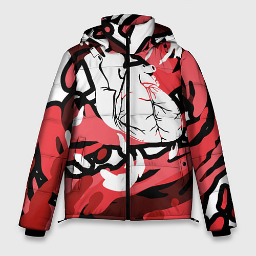 Мужская зимняя куртка The Bloody Heart / 3D-Светло-серый – фото 1
