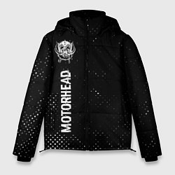 Куртка зимняя мужская Motorhead glitch на темном фоне: по-вертикали, цвет: 3D-черный