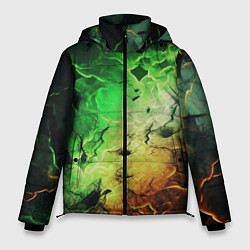 Куртка зимняя мужская Зеленый взрыв, цвет: 3D-красный