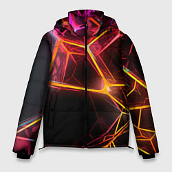 Куртка зимняя мужская Неоновая конструкция, цвет: 3D-красный