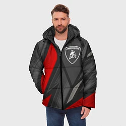 Куртка зимняя мужская Lamborghini sports racing, цвет: 3D-черный — фото 2
