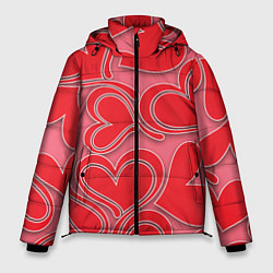 Куртка зимняя мужская Love hearts, цвет: 3D-светло-серый
