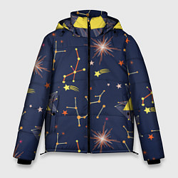 Куртка зимняя мужская Созвездия, цвет: 3D-светло-серый