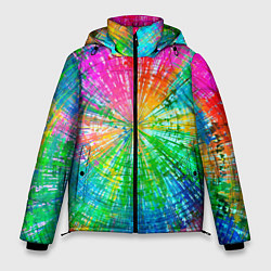 Куртка зимняя мужская Радужное излучение, цвет: 3D-светло-серый