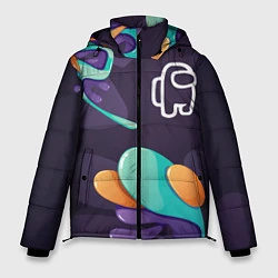 Куртка зимняя мужская Among Us graffity splash, цвет: 3D-черный
