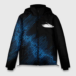 Куртка зимняя мужская Papa Roach звуковая волна, цвет: 3D-черный