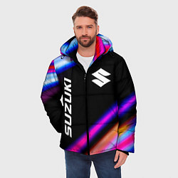 Куртка зимняя мужская Suzuki speed lights, цвет: 3D-черный — фото 2