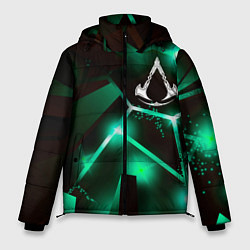Куртка зимняя мужская Assassins Creed разлом плит, цвет: 3D-черный