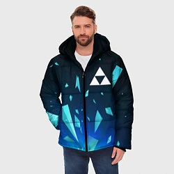 Куртка зимняя мужская Zelda взрыв частиц, цвет: 3D-черный — фото 2