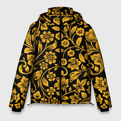 Куртка зимняя мужская Золотая хохлома, цвет: 3D-красный