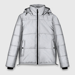 Куртка зимняя мужская Волны светло-серый, цвет: 3D-черный