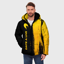 Куртка зимняя мужская Date A Live - gold gradient: по-вертикали, цвет: 3D-черный — фото 2