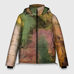 Куртка зимняя мужская Абстрактный узорчик, цвет: 3D-черный