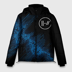 Куртка зимняя мужская Twenty One Pilots звуковая волна, цвет: 3D-черный