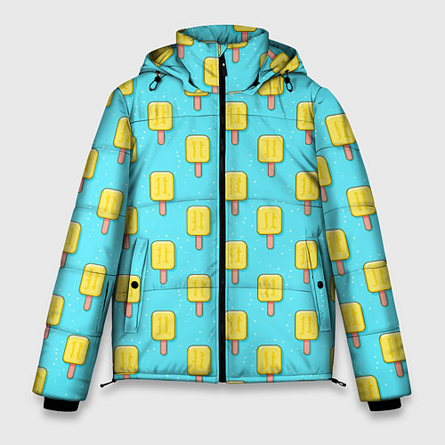 Мужская зимняя куртка Желтые эскимо / 3D-Светло-серый – фото 1