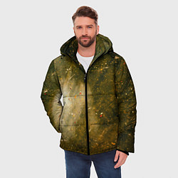 Куртка зимняя мужская Золотистый туман и краски, цвет: 3D-светло-серый — фото 2