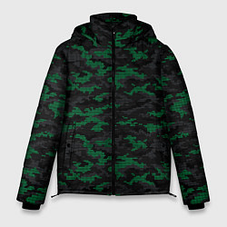 Куртка зимняя мужская Точечный камуфляжный узор Spot camouflage pattern, цвет: 3D-светло-серый