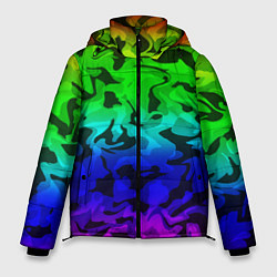 Куртка зимняя мужская Камуфляж спектр, цвет: 3D-черный