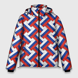 Куртка зимняя мужская Россия - плетёнка, цвет: 3D-светло-серый