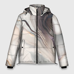 Куртка зимняя мужская Нежная мраморная текстура от нейросети, цвет: 3D-красный