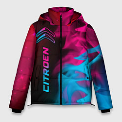 Куртка зимняя мужская Citroen - neon gradient: по-вертикали, цвет: 3D-черный