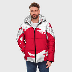 Куртка зимняя мужская T1 форма, цвет: 3D-красный — фото 2