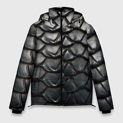 Куртка зимняя мужская Кожа черной мамбы, цвет: 3D-черный